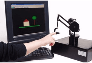 Haptic touch for virtual worlds